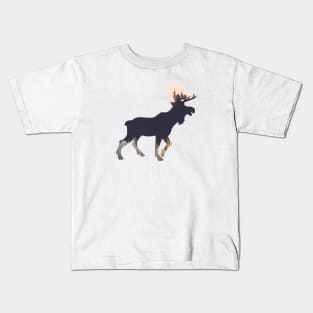 Forest Moose II - Nature Design Kids T-Shirt